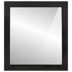 Bathroom mirror 55x1x60 cm glass and solid mango wood