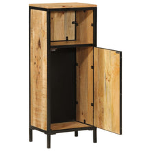 Badkamerkast 40x27x90 cm massief mangohout en ijzer