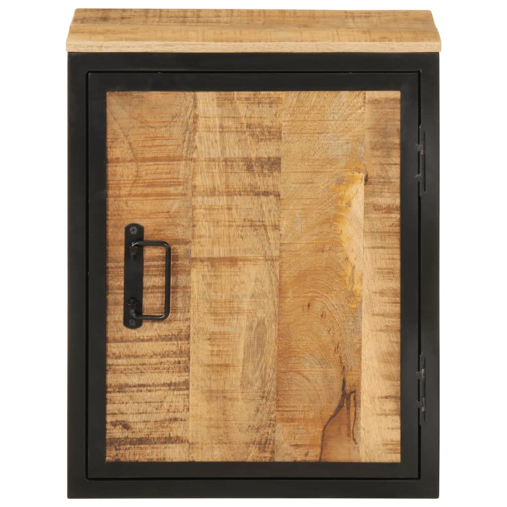 Badkamerkast 40x30x50 cm massief mangohout en ijzer