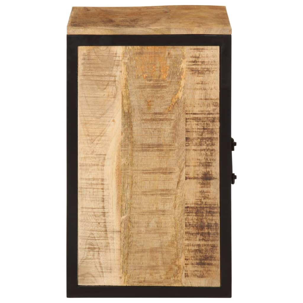 Badkamerkast 40x30x50 cm massief mangohout en ijzer
