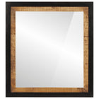 Badkamerspiegel 55x60 cm massief mangohout glas