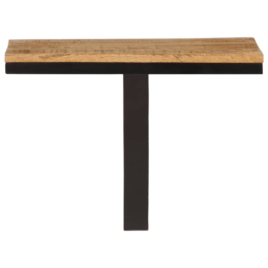 Wandschap 40x30x32 cm massief mangohout en ijzer