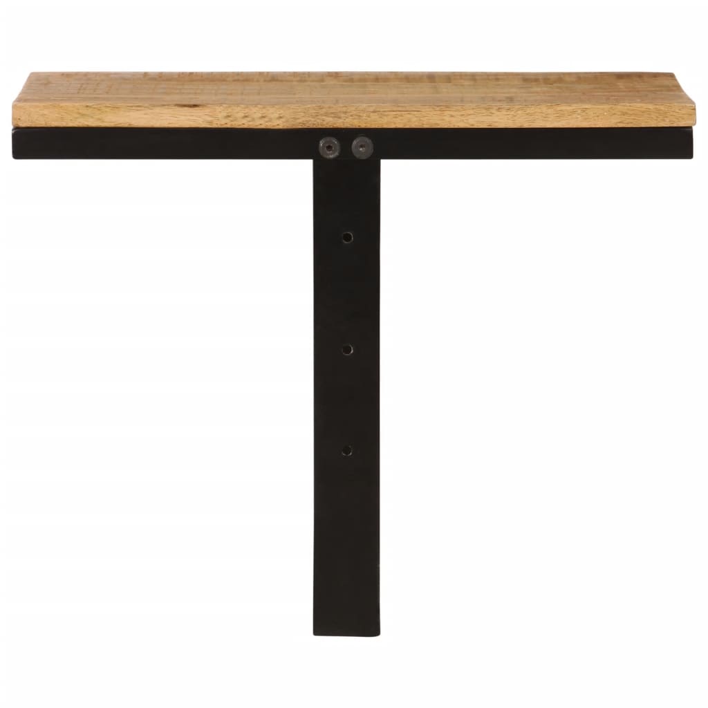 Wandschap 40X30X32 Cm Massief Mangohout En Ijzer