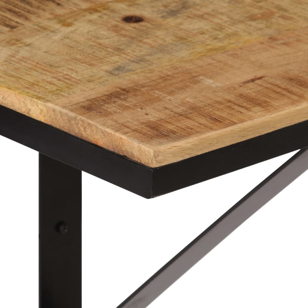 Wandschap 40X30X32 Cm Massief Mangohout En Ijzer