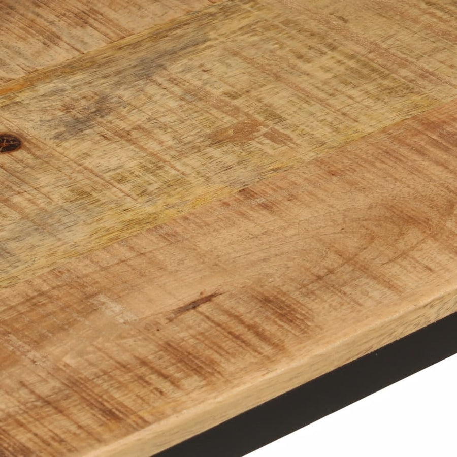 Wandschap 40x30x32 cm massief mangohout en ijzer