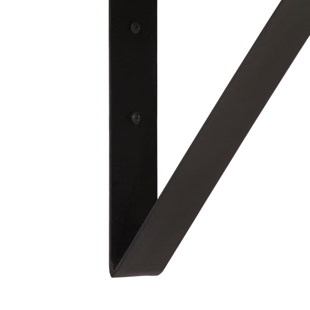 Wandschap 40X30X32 Cm Massief Mangohout En Ijzer