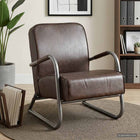 Fauteuil geitenleer bruin 60x70x79 cm