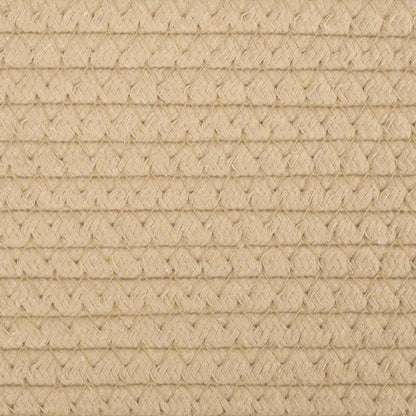 Opbergmanden 2 St Ø 28X28 Cm Katoen Beige En Wit