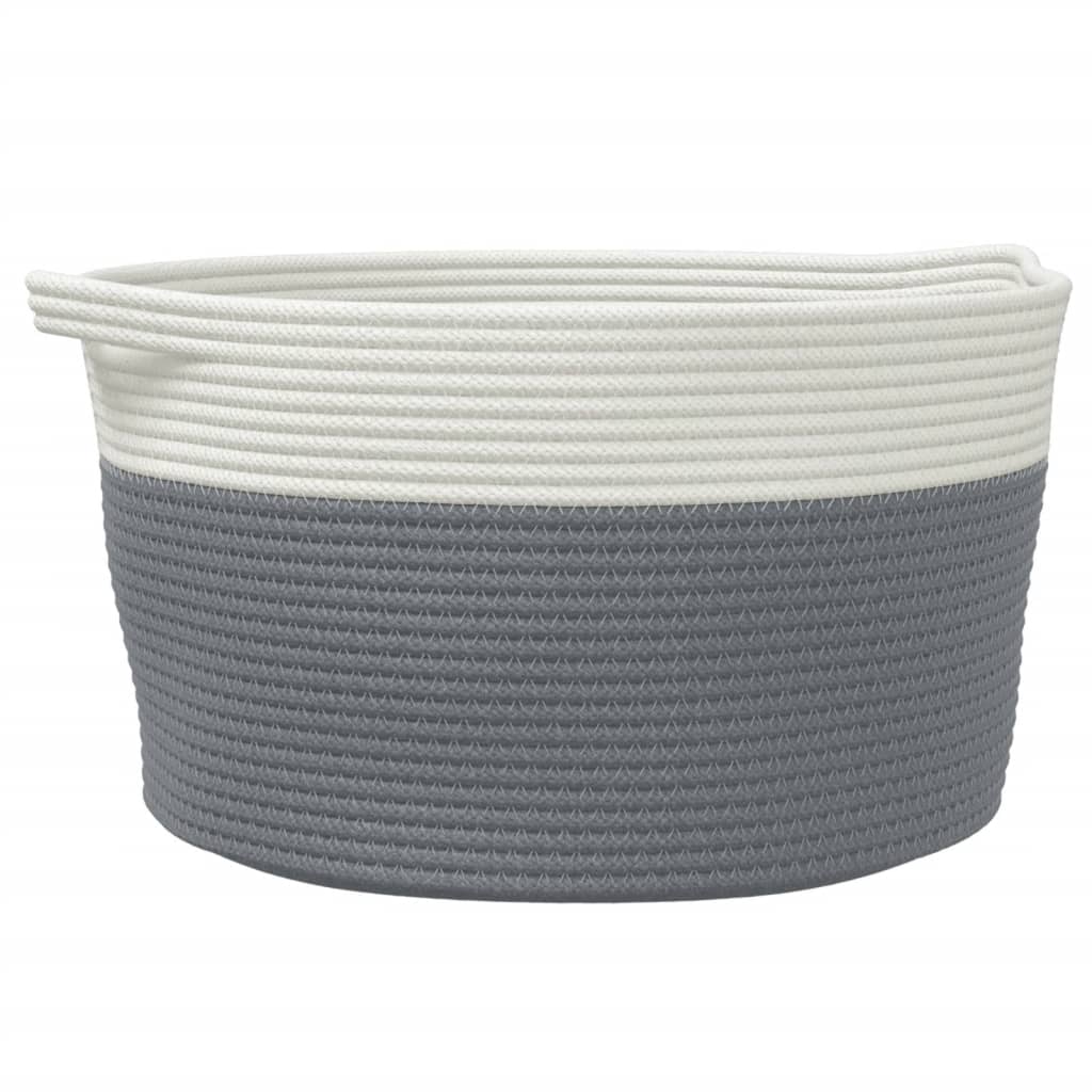 Opbergmand Ø Katoen En Wit 40 x 25 cm