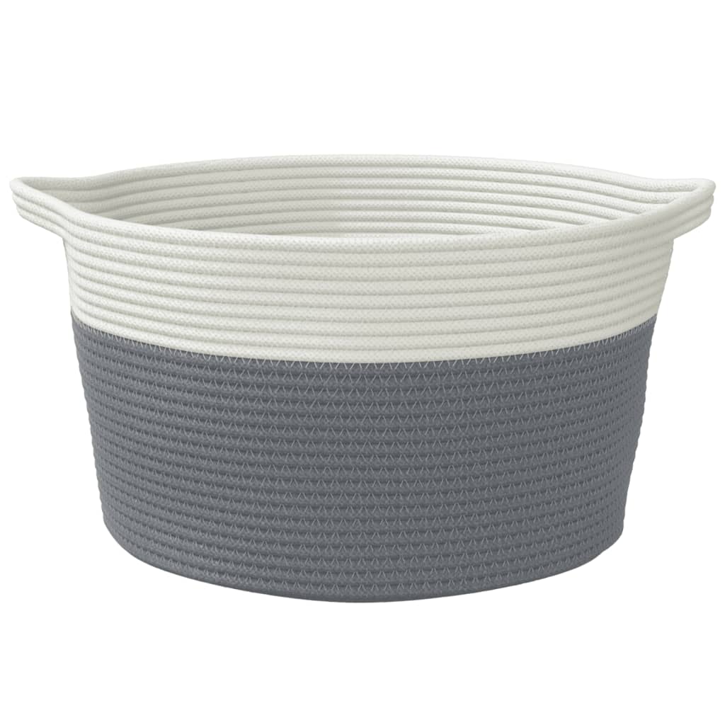 Opbergmand Ø Katoen En Wit 40 x 25 cm