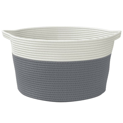 Opbergmand Ø Katoen En Wit 40 x 25 cm