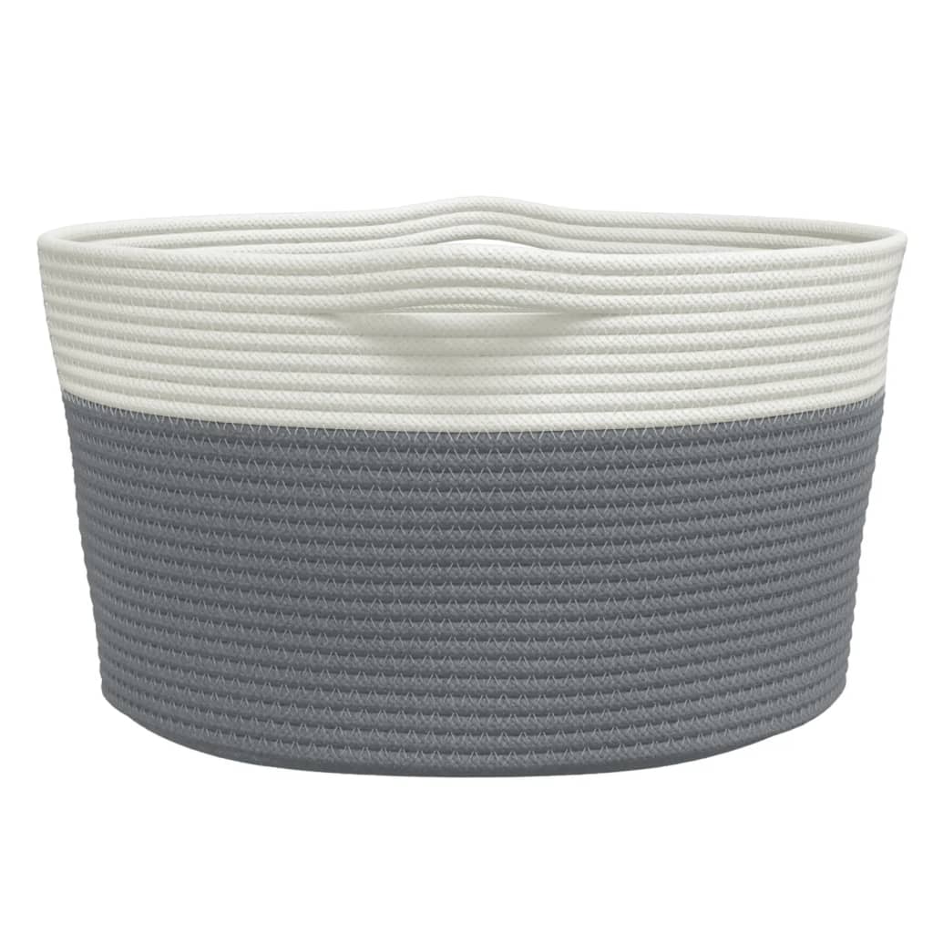 Opbergmand Ø Katoen En Wit 40 x 25 cm