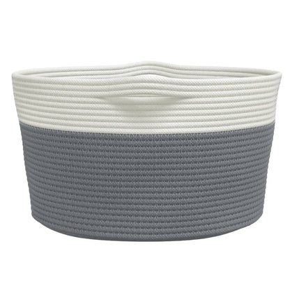 Opbergmand Ø Katoen En Wit 40 x 25 cm