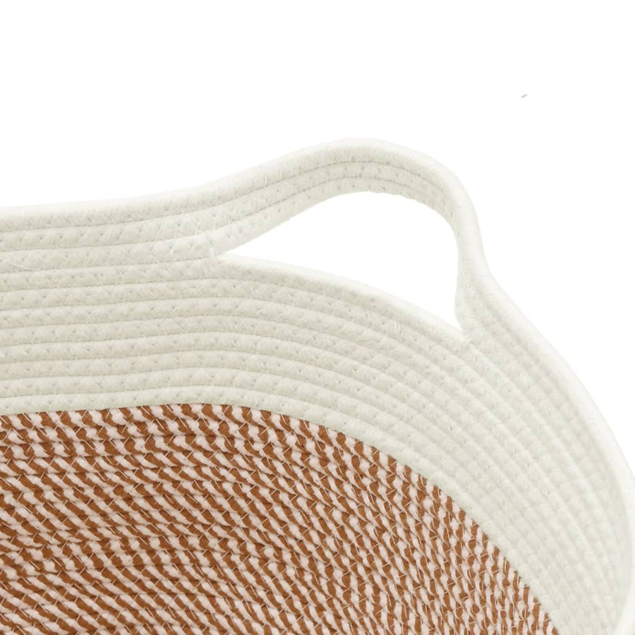 Opbergmand Ø Katoen En Wit 40 x 25 cm