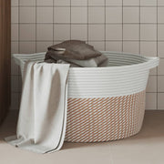 Opbergmand Ø40x25 cm katoen wit