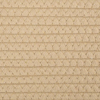 Opbergmand Ø 40X35 Cm Katoen Beige En Wit