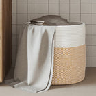 Opbergmand Ø40x35 cm katoen wit