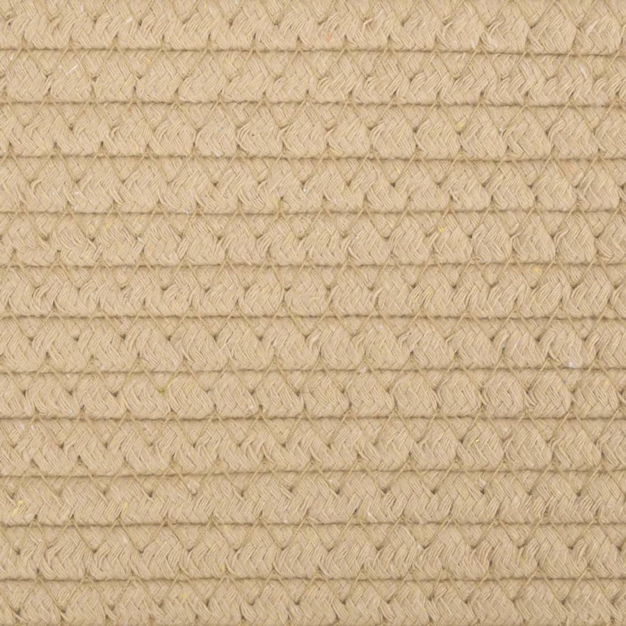 Wasmand Ø 55x36 cm katoen beige en wit
