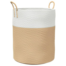Opbergmand Ø Katoen En Wit 38 x 46 cm Beige