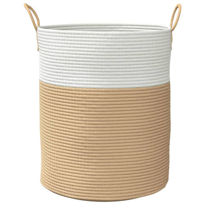 Opbergmand Ø Katoen En Wit 38 x 46 cm Beige