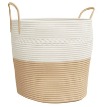 Opbergmand Ø Katoen En Wit 43 x 38 cm Beige