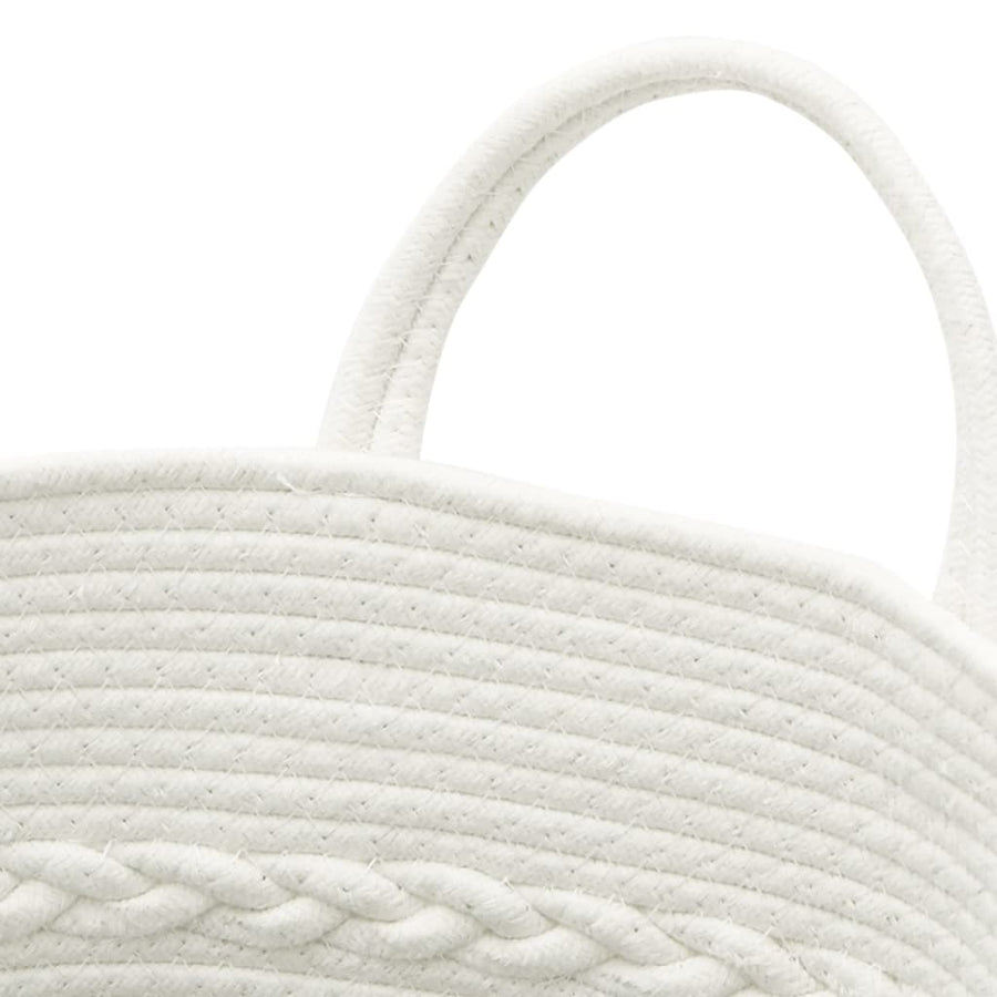 Opbergmand Ø Katoen En Wit 43 x 38 cm Bruin