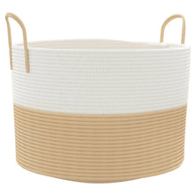 Opbergmand Ø Katoen En Wit 51 x 33 cm Beige