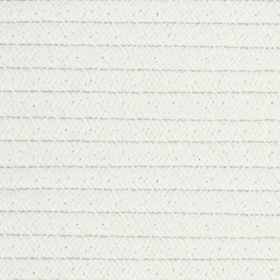 Opbergmand Ø 49X65 Cm Katoen En Wit Bruin