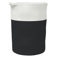 Opbergmand Ø 49X65 Cm Katoen En Wit Zwart