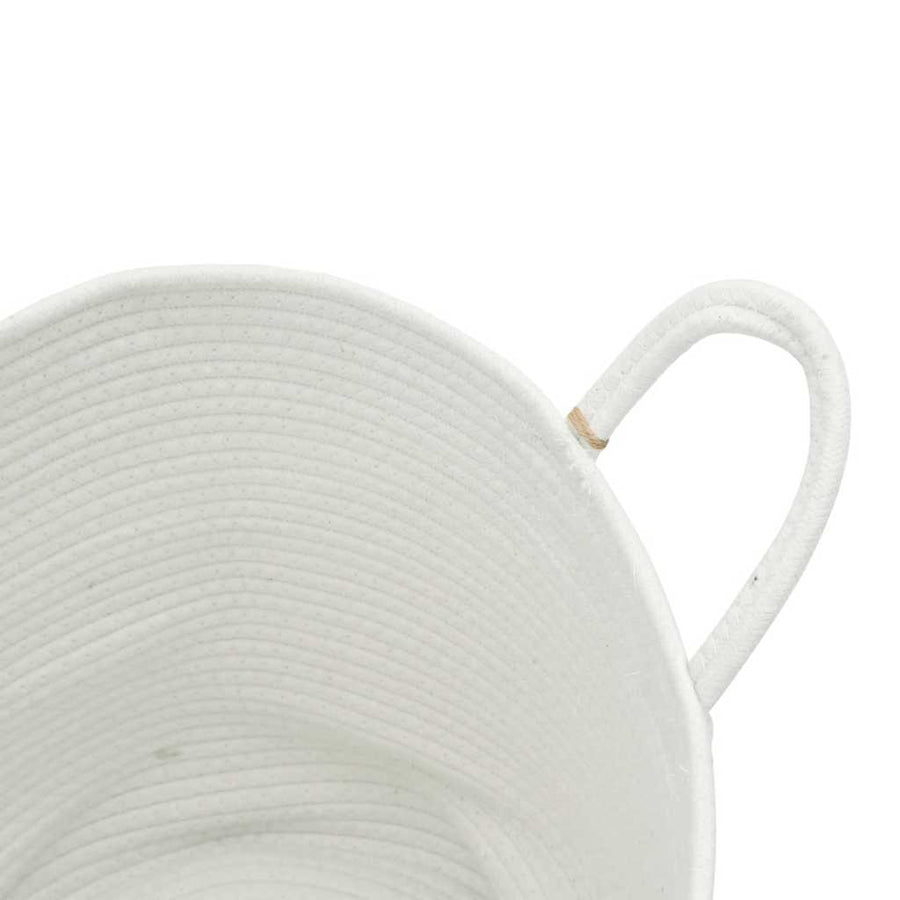 Opbergmand Ø 40x35 cm katoen wit