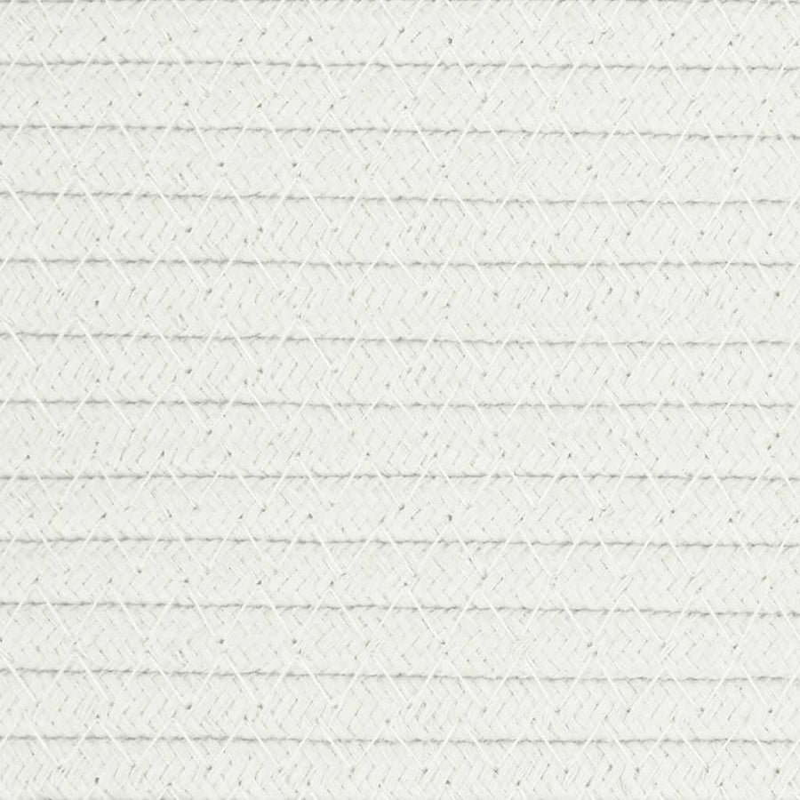 Opbergmand Ø 40x35 cm katoen wit