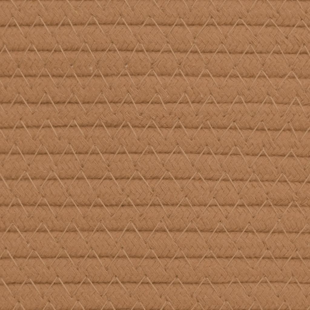 Opbergmand Ø 40X35 Cm Katoen Bruin En Wit