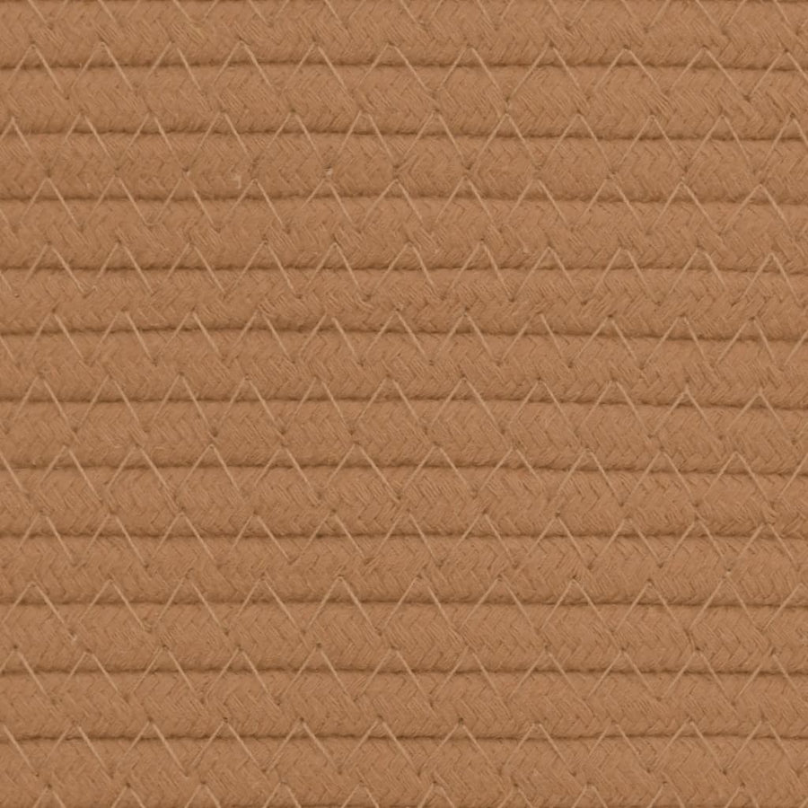 Opbergmand Ø 40X35 Cm Katoen Bruin En Wit