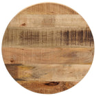 Round table top Ø 40x1.5 cm solid rough mango wood