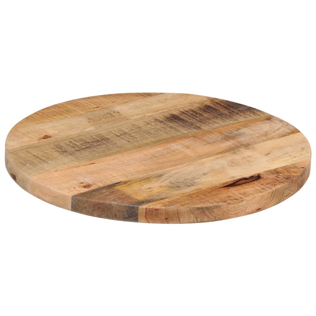 Tafelblad Rond Ø 50X3,8 Cm Massief Ruw Mangohout Ruw Mangohout (Naturel) 38 mm 50 cm