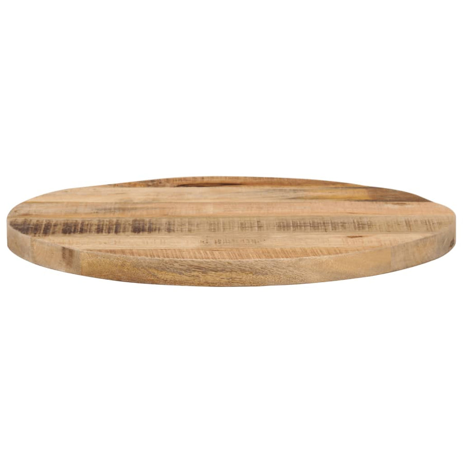 Tafelblad rond Ø 60x1,5 cm massief ruw mangohout