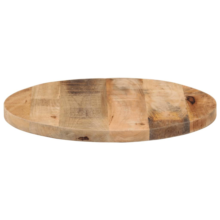 Tafelblad rond Ø 60x2,5 cm massief ruw mangohout