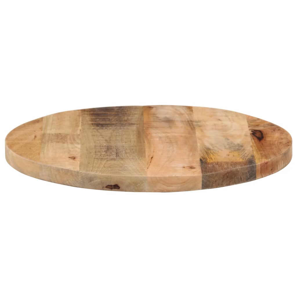 Tafelblad Rond Ø 60X3,8 Cm Massief Ruw Mangohout