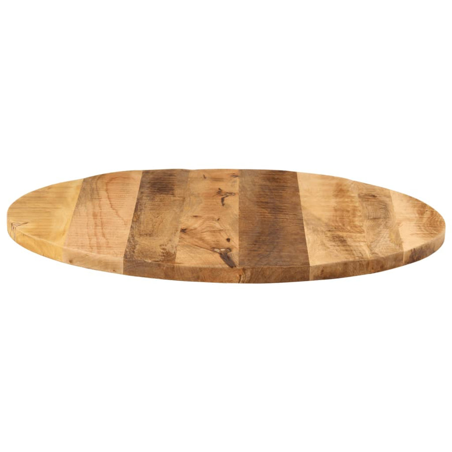 Tafelblad Rond Ø 70X3,8 Cm Massief Ruw Mangohout