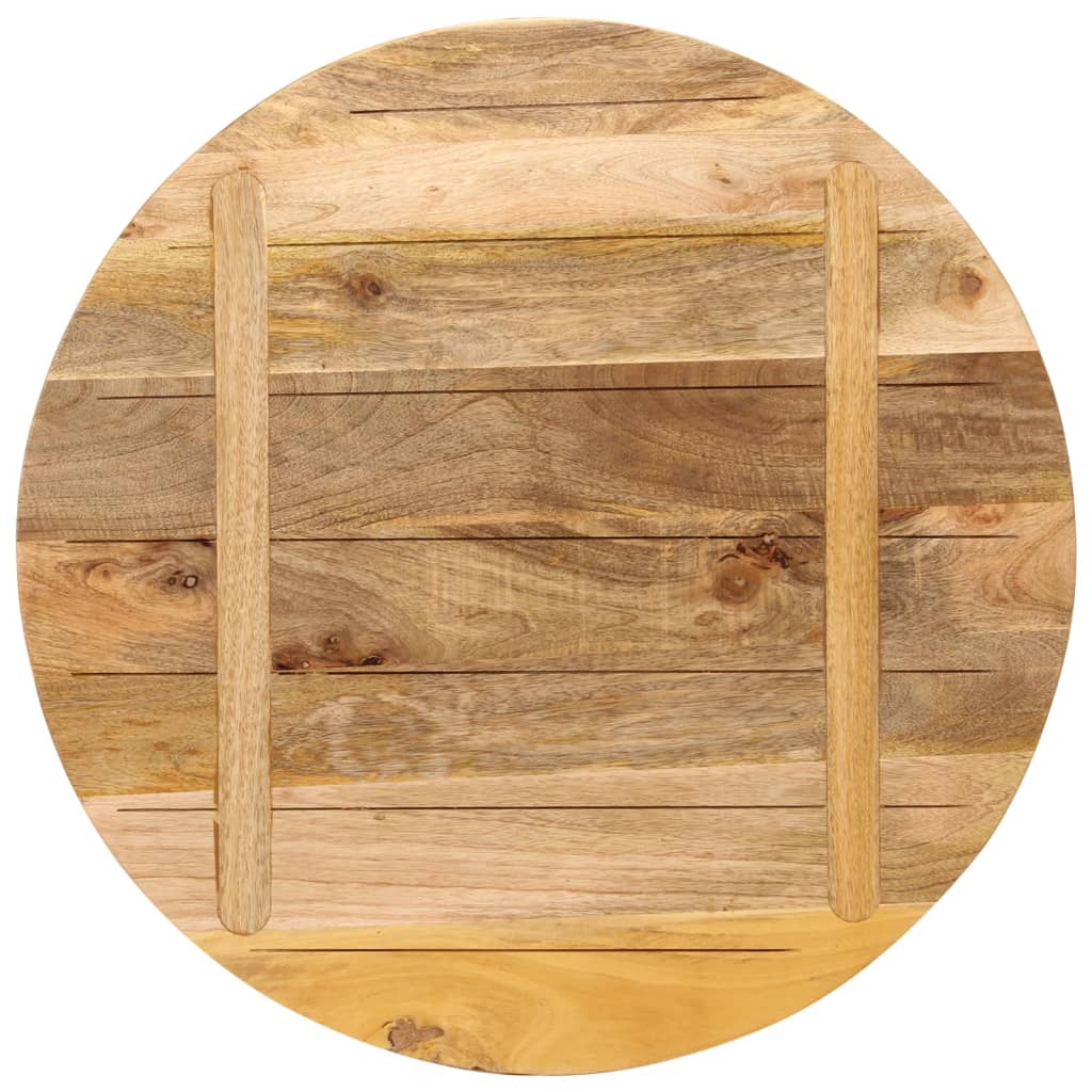 Tafelblad Rond Ø 70X3,8 Cm Massief Ruw Mangohout