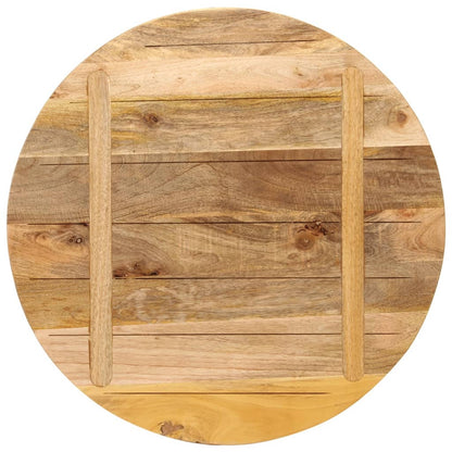Tafelblad rond Ø 80x1,5 cm massief ruw mangohout