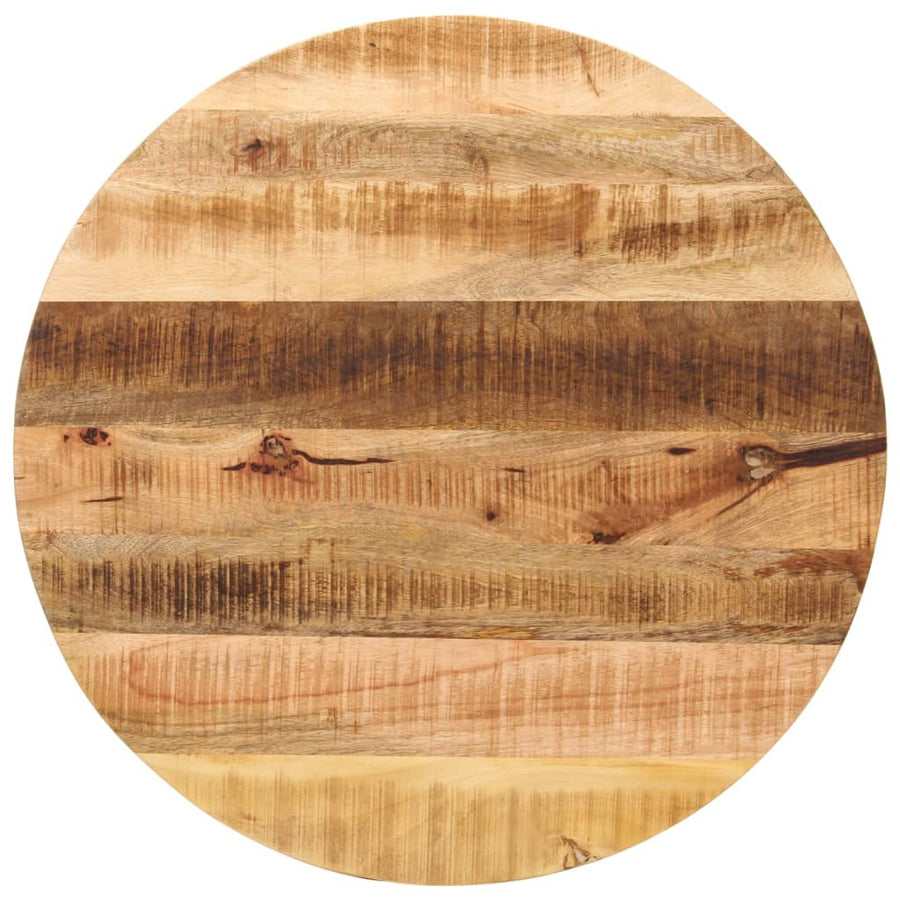 Tafelblad Rond Ø 80X3,8 Cm Massief Ruw Mangohout