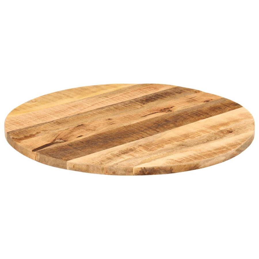 Tafelblad Rond Ø 80X3,8 Cm Massief Ruw Mangohout