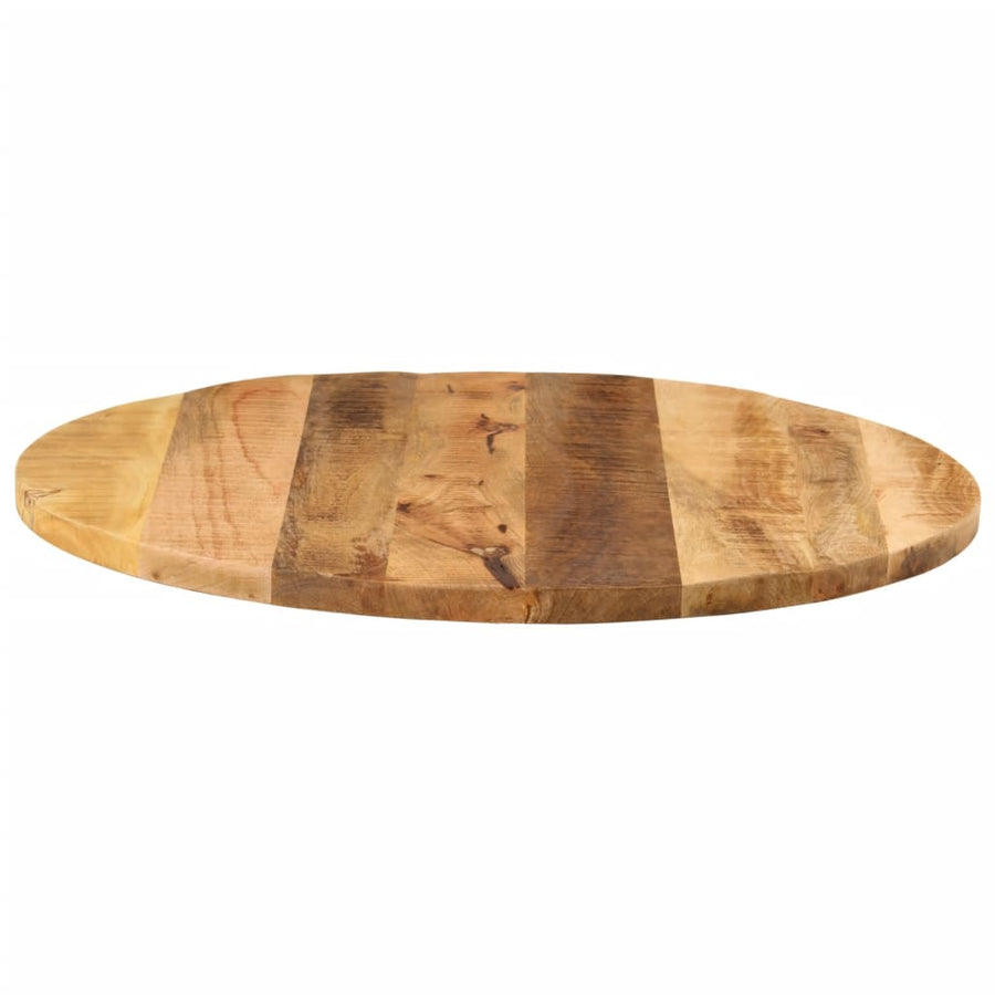 Tafelblad Rond Ø 80X3,8 Cm Massief Ruw Mangohout