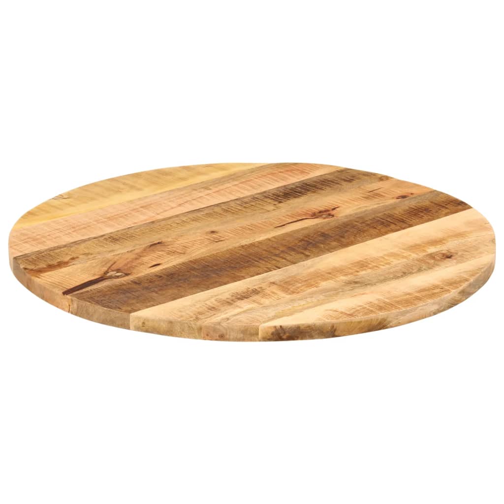 Tafelblad Rond Ø 90X2,5 Cm Massief Ruw Mangohout