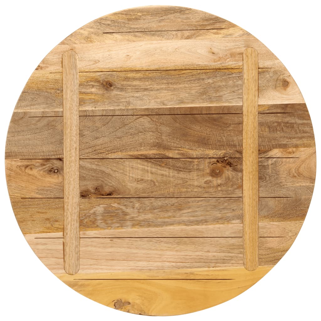 Tafelblad Rond Ø 90X3,8 Cm Massief Ruw Mangohout