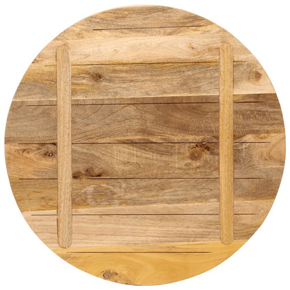 Tafelblad Rond Ø 90X3,8 Cm Massief Ruw Mangohout