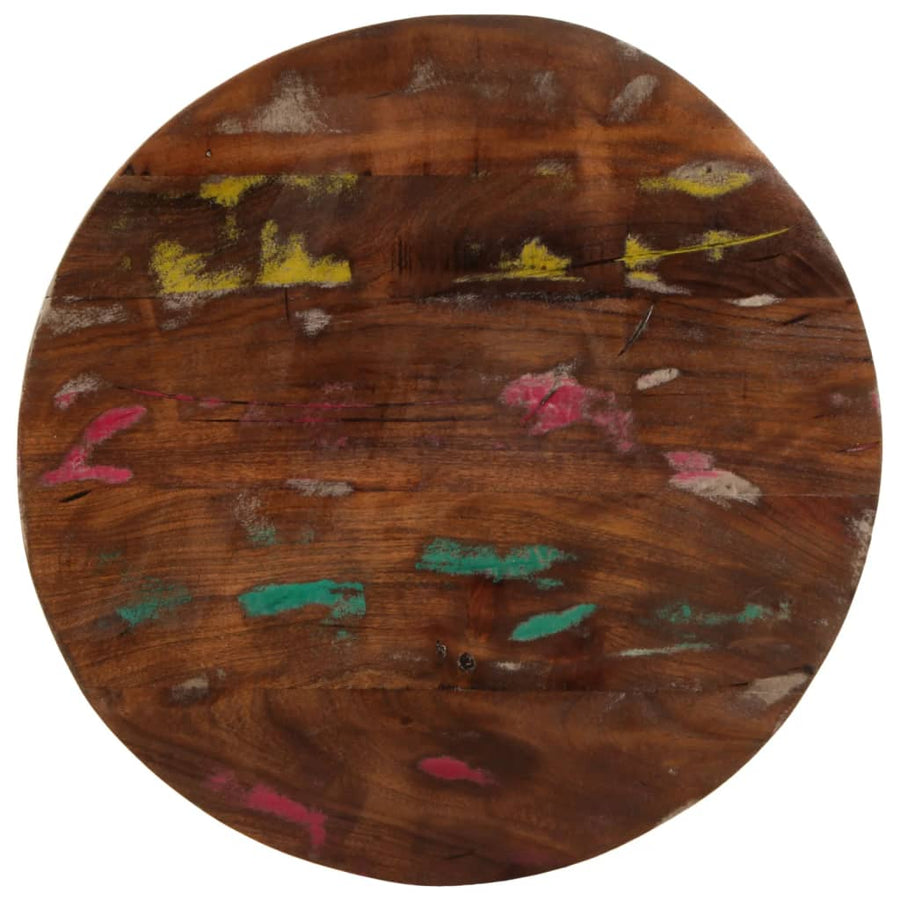 Tafelblad rond Ø 40x1,5 cm massief gerecycled hout