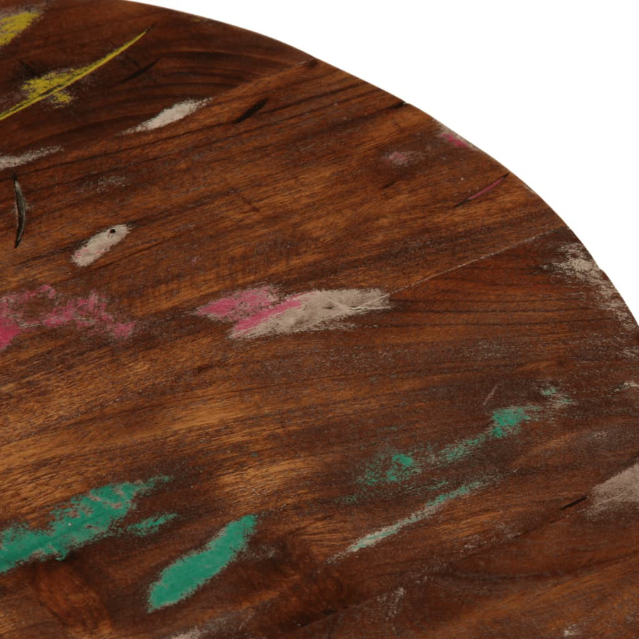 Tafelblad rond Ø 40x1,5 cm massief gerecycled hout