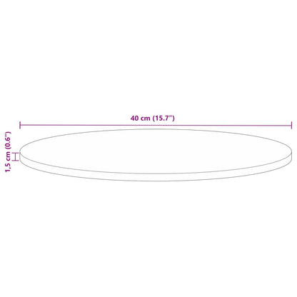 Tafelblad rond Ø 40x1,5 cm massief gerecycled hout